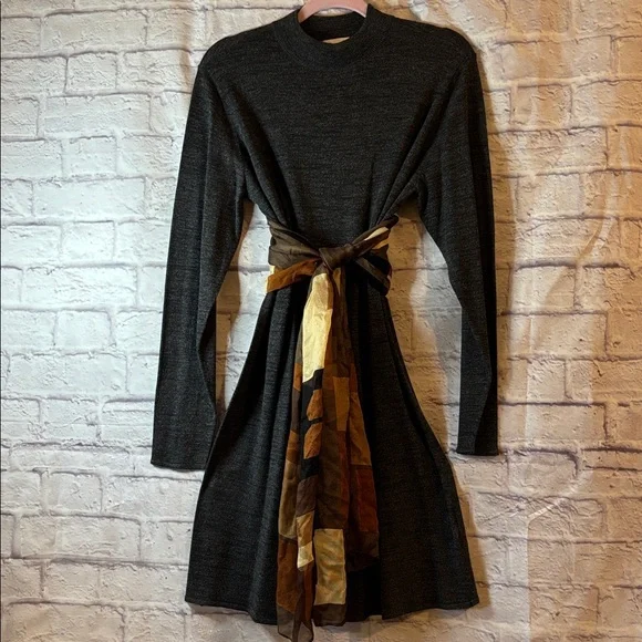 🔵SOLD😊👍 H&M Mock Neck Deep Gray
Long Sleeve Knit Dress - Picture 3 of 13